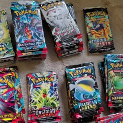 Pokemon Job Lot Trading Cards Bundle Bulk Approx 200 Packs Opened - Image 4