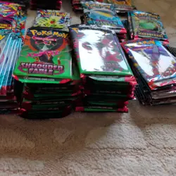 Pokemon Job Lot Trading Cards Bundle Bulk Approx 200 Packs Opened - Image 5