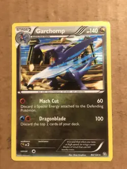 Garchomp 90/124 - Dragons Exalted - Reverse Holo Rare - Pokemon Card NM - Image 1