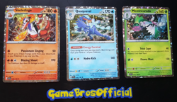 Pokemon Meowscarada Skeledirge Quaquaval Sparkle [Set of 3] Exclusive Holo Promo - Image 1