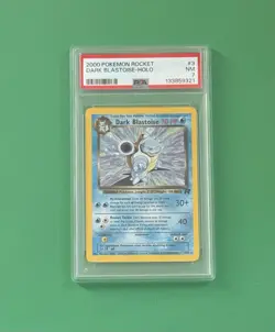 2000 Pokemon Dark Blastoise Holo Team Rocket 3/82 PSA 7 - Image 1
