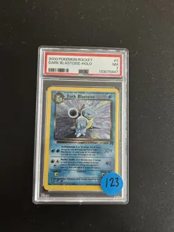2000 POKEMON ROCKET DARK BLASTOISE HOLO 3/82 PSA 7 - Image 1