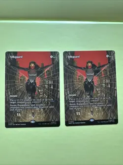 2x Silkguard (Borderless) Marvel Universe Eternal-Legal Regular Mtg Spider-Man - Image 1