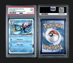 2025 POKEMON MEGA EVOLUTION PRERELEASE-STAFF PROMO #002 INTELEON PSA 9 - Image 3