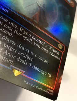 MTG Flame of Anor *BORDERLESS FOIL* The Lord of the Rings 0406 Pack Fresh - Image 3