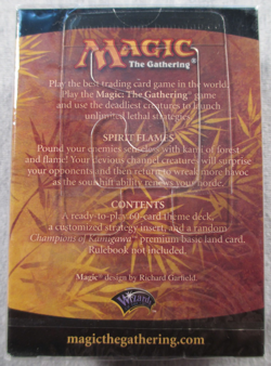 Spirit Flames - Sealed Theme Deck - Magic Gathering ccg Saviors of Kamigawa - Image 2