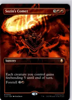 Sozin's Comet (0332) (Borderless) Avatar: The Last Airbender Regular NM M 0332 - Image 1