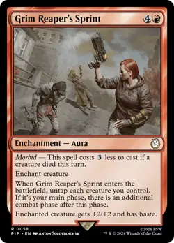 MTG Grim Reaper's Sprint [Fallout] Near Mint Magic - Image 1