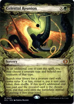 Celestial Reunion SHOWCASE Lorwyn Eclipsed Magic MTG NM - Image 1