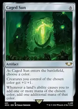 Caged Sun (Surge Foil) [Warhammer 40,000] Foil Near Mint - Image 1