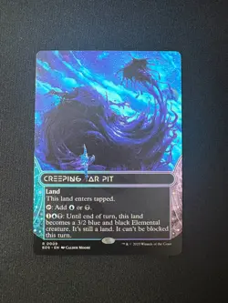 2025 MTG Edge Of Eternities Creeping Tar Pit Borderless #9 - Image 1