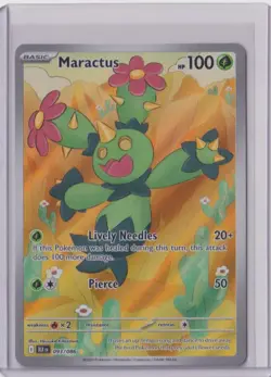 2025 Scarlet & Violet Series - Black Bolt Maractus Illustration Rare #93 - Image 1