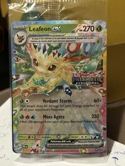 Pokemon Prismatic Evolutions Leafeon ex 006/131 Surprise Box Stamped Sealed QTY - Image 1