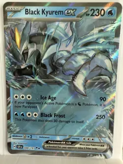 Holo Black Kyurem ex - 048/191 Double Rare Surging Sparks Pokemon TCG - Image 1