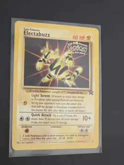Electabuzz NM Mint Pokemon TCG 1999 Stamped WB Kids First Movie Promo - Image 3