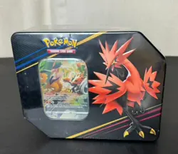 Pokemon Crown Zenith Galarian Zapdos Tin TCG Sealed - Image 1