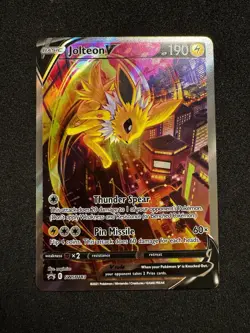 Jolteon v SWSH183 Pokemon TCG Sword & Shield Holo Black Star Promo NM - Image 1