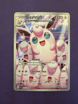 2025 Pokemon Phantasmal Flames PFL EN Wigglytuff Illustration Rare #105/094 - Image 1
