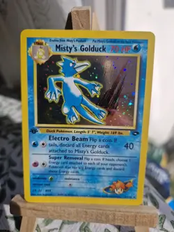 Pokemon TCG - Misty's Golduck 12/132 Gym Challenge 1st Edition Holo Rare NM - Image 1