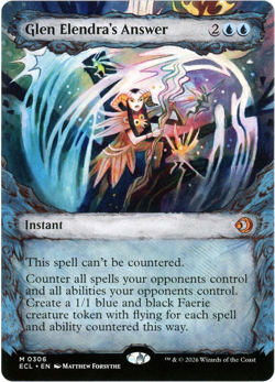 Glen Elendra's Answer (Showcase) 0306 - Lorwyn Eclipsed ECL - MTG - NM/M - Image 1