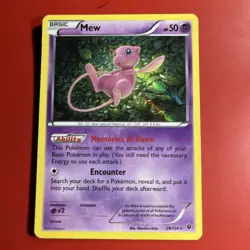 Mew 29/124 XY Fates Collide Holofoil Rare Holo Pokemon Card NM/LP - Image 1