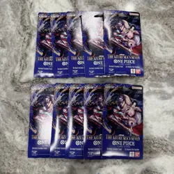 One Piece OP14 The Azure Sea’s Seven Sleeved Booster Pack Lot Of 10 - In Hand - Image 1