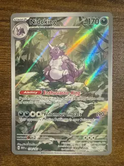 Pokemon TCG 151 Nidoking 174/165 SiR Illustration Rare Full Art Scarlet Violet - Image 1