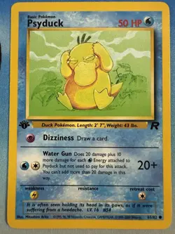 Psyduck 65/82 1st Edition Team Rocket WOTC Pokemon Card - Image 1