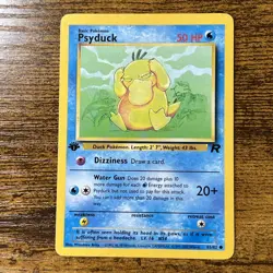 Psyduck 1st Edition 65/82 Team Rocket Pokemon TCG Card Common - Image 1