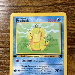 Psyduck 1st Edition 65/82 Team Rocket Pokemon TCG Card Common - Image 2