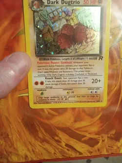 Swirl Pokemon Dark Dugtrio TCG Holo Card 6/82 Condition Vintage 2000 Wotc MP - Image 5