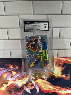 Caped Mario- Super Mario No.36 Nintendo Game Card Banpresto 1992 Japanese CGC - Image 1