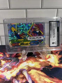 Caped Mario- Super Mario No.36 Nintendo Game Card Banpresto 1992 Japanese CGC - Image 2