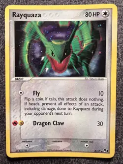 Rayquaza 3/17 Holo Rare Pokemon Card MP - Image 1