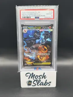 PSA 10 GEM MINT Mega Charizard X EX 125/094 SIR PFL EN Pokemon Card 2025 - Image 1