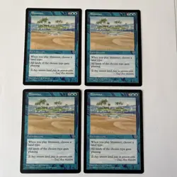 4x Shimmer Mirage 1996 Magic the Gathering + Free Bonus Cards Included! - Image 1