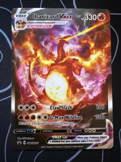 Pokemon Sword and Shield Charizard VMAX SWSH261 Black Star Promo Holo Card - Image 1