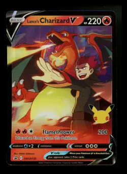 #2 Lance's Charizard V SWSH133 Black Star Promo 2021 Celebrations Pokemon Card - Image 1