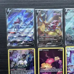 Pokemon joblot bundle. Crown zenith 8x cards. Mew gg10/gg70. Suicune V gg38/gg70 - Image 2