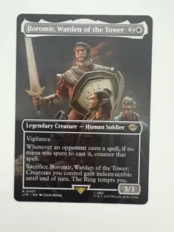 Boromir Warden of the Tower Borderless MTG Magic the Gathering Card NM Mint LTR - Image 1