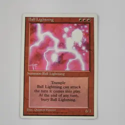 MTG Ball Lightning Magic the Gathering Fourth Edition 4Ed M/NM Card Red Trample - Image 1