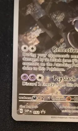 Pokemon Mewtwo SVP 052 Black Star Promo Scarlet and Violet Card - Image 2