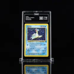 Pokemon TCG Lapras 10/62 Holo Card 1999 WOTC Fossil TAG 7.5 - Image 1