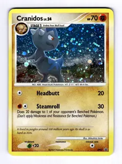Cranidos - DP07 Diamond and Pearl Promos #DP7 (2007) Promo Holo LP Pokemon - Image 1