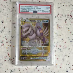 Pokemon Origin Forme Palkia VSTAR Secret Rare 208/189 Astral Radiance PSA 9 Holo - Image 1