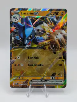 Pokemon TCG Stellar Crown LUCARIO EX 82/142 Holo Rare - Image 1