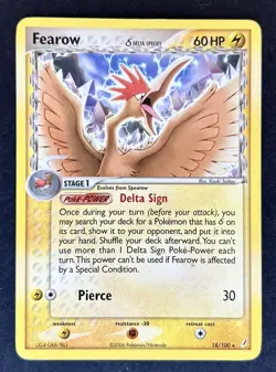 FEAROW 18/100 EX Crystal Guardians - Non Holo - Pokemon card - LP - Image 1