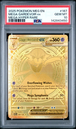 PSA 10 MEGA GARDEVOIR EX 187/132 MEGA HYPER RARE MEGA EVOLUTION POKEMON 😍 - Image 1