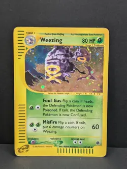 Weezing 032/165 Expedition Base Set Holo Ultra Rare Pokemon TCG Nintendo LP+ - Image 1