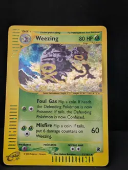 Weezing 032/165 Expedition Base Set Holo Ultra Rare Pokemon TCG Nintendo LP+ - Image 3